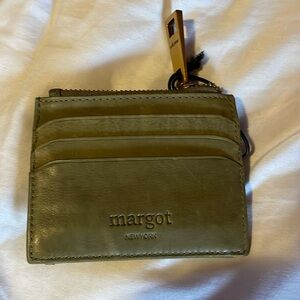 NWOT Beautiful Margot Genuine Leather Wallet in Olive